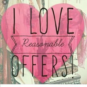 Reasonable offers welcomed! 